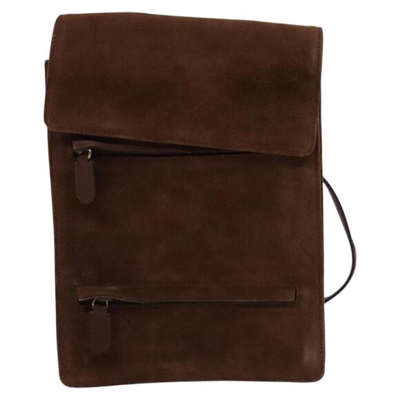 GUCCI Horsebit Backpack Suede Brown Gold - Picture 13 of 16